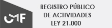 Banner de Registro Público de Actividades Laborales, Ley 21.000. Ex-Funcionarios CMF