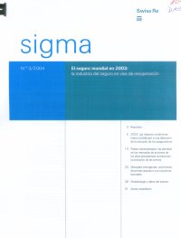 Imagen de la cubierta de El seguro mundial en 2003: la industria del seguro en v&iacute;as de recuperaci&oacute;n