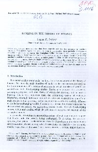 Imagen de la cubierta de Banking in the theory of finance