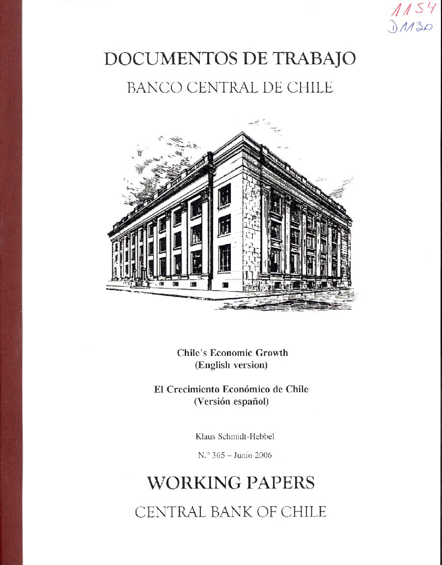 Imagen de la cubierta de El Crecimiento Econ&oacute;mico de Chile