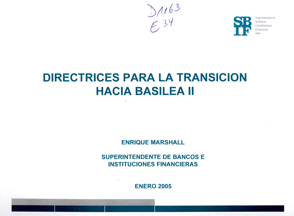 Imagen de la cubierta de Directrices para la transici&oacute;n hacia Basilea II