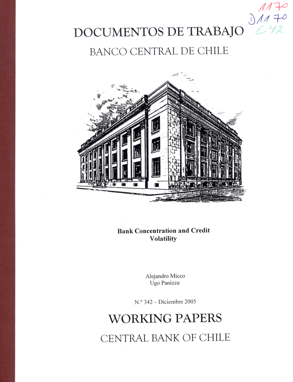 Imagen de la cubierta de Concentraci&oacute;n bancaria y volatilidad del cr&eacute;dito