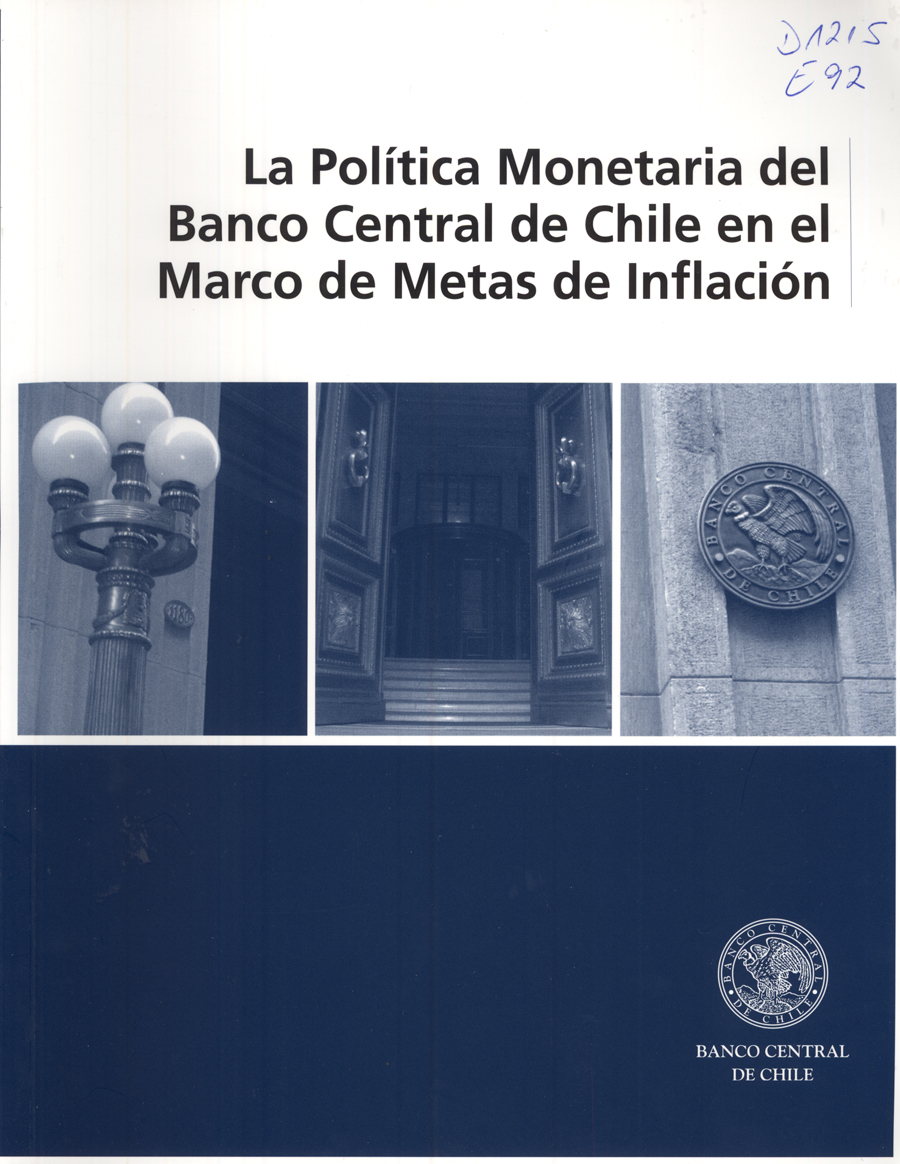 Imagen de la cubierta de La pol&iacute;tica Monetaria del Banco Central de Chile en el Marco de Metas de Inflaci&oacute;n.