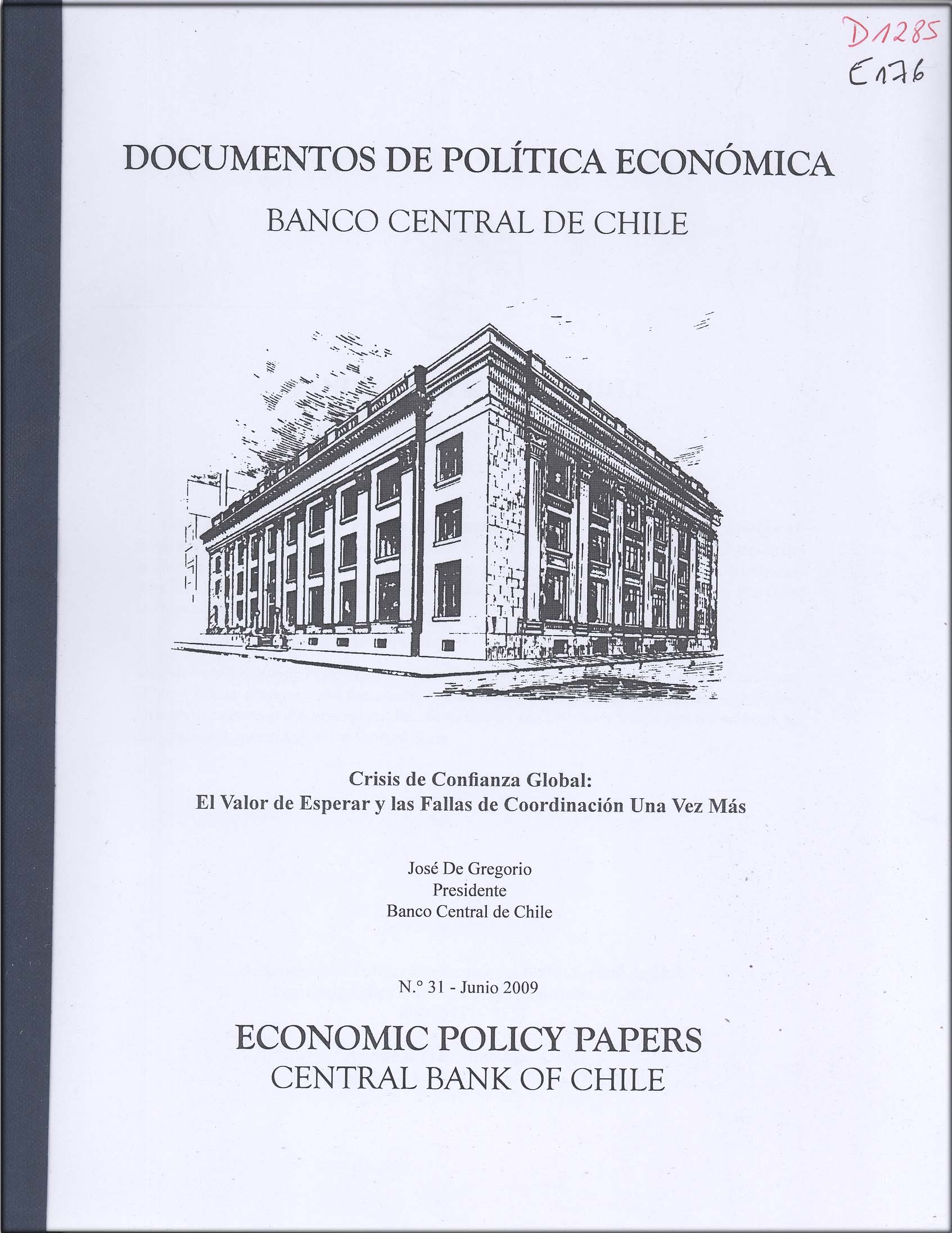 Imagen de la cubierta de Crisis de confianza lobal: el valor de esperar y ls fallas de coordinaci&oacute;n ua vez m&aacute;s