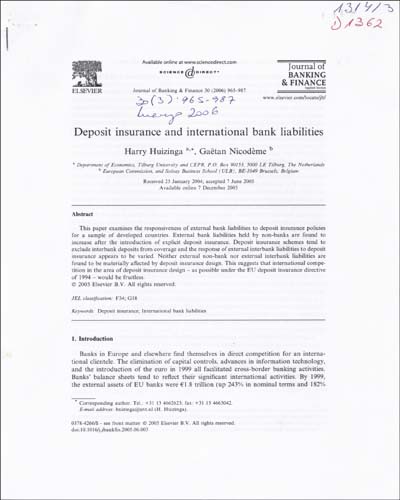 Imagen de la cubierta de Inferring the default rate in a population by comparing two incomplete default databases
