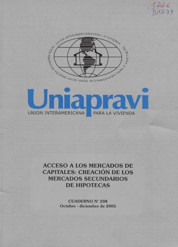 Imagen de la cubierta de Acceso a los mercados de capitales: creaci&oacute;n de los mercados hipotecarios secundarios