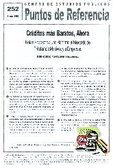 Imagen de la cubierta de Cr&eacute;ditos m&aacute;s baratos, ahora. Notas respecto a una reforma al mercado de pr&eacute;stamos masivos y a empresas.