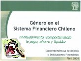 Imagen de la cubierta de G&eacute;nero en el sistema financiero chileno.