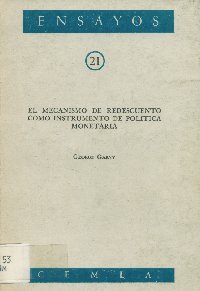 Imagen de la cubierta de El mercado de redescuento como instrumento de pol&iacute;tica monetaria