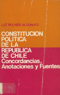 Imagen de la cubierta de Constituci&oacute;n pol&iacute;tica de la Rep&uacute;blica de Chile.