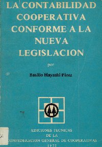 Imagen de la cubierta de La contabilidad cooperativa conforme a la nueva legislaci&oacute;n