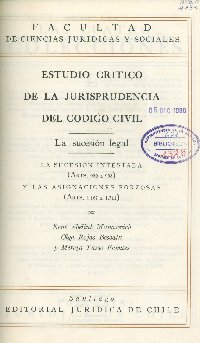 Imagen de la cubierta de Estudio cr&iacute;tico de la jurisprudencia del codigo civil.