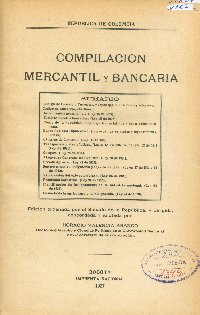 Imagen de la cubierta de Compilaci&oacute;n mercantil y bancaria