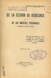Imagen de la cubierta de De la cesi&oacute;n de derechos.