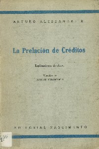 Imagen de la cubierta de La prelaci&oacute;n de cr&eacute;ditos.