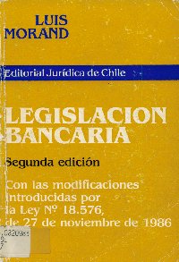 Imagen de la cubierta de Legislaci&oacute;n bancaria.