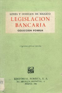 Imagen de la cubierta de Legislaci&oacute;n bancaria