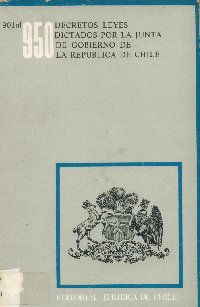 Imagen de la cubierta de 901 al 950. Decretos leyes dictados por la Junta de Gobierno de la Rep&uacute;blica de Chile