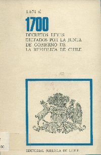 Imagen de la cubierta de 1.651 al 1.700. Decretos leyes dictados por la Junta de Gobierno de la Rep&uacute;blica de Chile