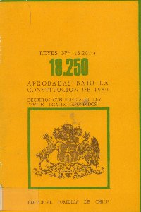 Imagen de la cubierta de Leyes N&ordm; 18.201 a la 18.250. Aprobadas bajo la constituci&oacute;n de 1980