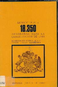 Imagen de la cubierta de Leyes N&ordm; 18.301 a la 18.350. Aprobadas bajo la constituci&oacute;n de 1980