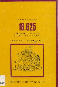 Imagen de la cubierta de Leyes N&ordm; 18.601 a la 18.625. Aprobadas bajo la constituci&oacute;n de 1980