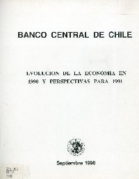 Imagen de la cubierta de Evoluci&oacute;n de la econom&iacute;a en 1990 y perspectivas para 1991