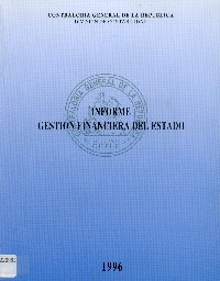 Imagen de la cubierta de Informe gesti&oacute;n financiera del estado a&ntilde;o 1996