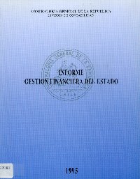 Imagen de la cubierta de Informe gesti&oacute;n financiera del estado a&ntilde;o 1995