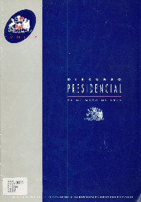 Imagen de la cubierta de Discurso Presidencial. Discurso de S.E. el Presidente de la Rep&uacute;blica Eduardo Frei Ruiz-Tagle.