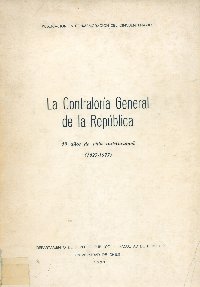 Imagen de la cubierta de La Contralor&iacute;a General de la Rep&uacute;blica.