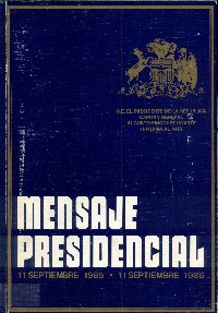 Imagen de la cubierta de Mensaje presidencial.