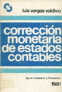 Imagen de la cubierta de Correcci&oacute;n monetaria de estados contables.