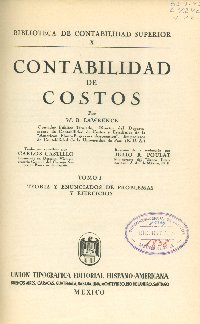 Imagen de la cubierta de Contabilidad de costos