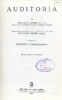 Imagen de la cubierta de Auditor&iacute;a.