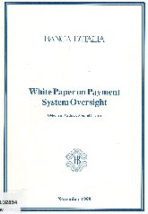 Imagen de la cubierta de White paper on payment system oversight