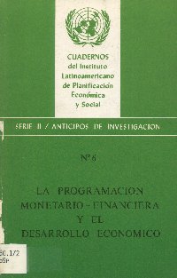 Imagen de la cubierta de La programaci&oacute;n monetario-financiera y el desarrollo econ&oacute;mico