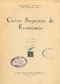 Imagen de la cubierta de Curso superior de econom&iacute;a