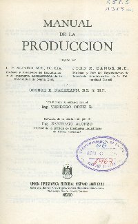 Imagen de la cubierta de Manual de la producci&oacute;n