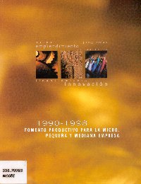 Imagen de la cubierta de 1990-1998. Fomento productivo para la micro, peque&ntilde;a y mediana empresa.
