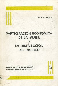 Imagen de la cubierta de Participaci&oacute;n econ&oacute;mica de la mujer y la distribuci&oacute;n del ingreso