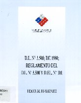 Imagen de la cubierta de D.L. N&deg;3.500, de 1980; reglamento del D.L. N&deg;3.500 y D.F.L. N&deg; 101.