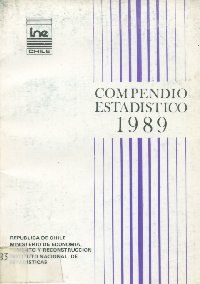 Imagen de la cubierta de Compendio estad&iacute;stico 1989