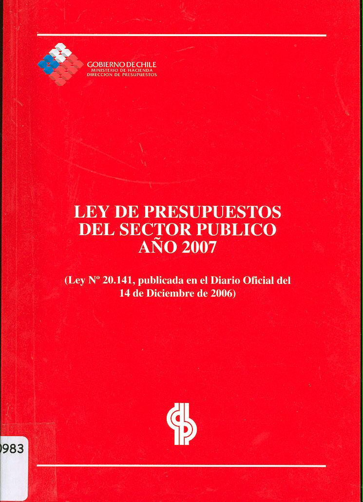 Imagen de la cubierta de Ley de presupuestos del sector p&uacute;blico a&ntilde;o 2007