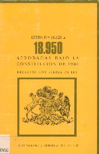 Imagen de la cubierta de Leyes N&ordm; 18.926 a 18.950. Aprobadas bajo la Constituci&oacute;n de 1980.