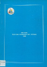 Imagen de la cubierta de Informe gesti&oacute;n financiera del estado 1998