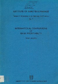 Imagen de la cubierta de International comparisons of bank profitability