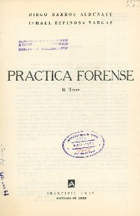 Imagen de la cubierta de Pr&aacute;ctica forense