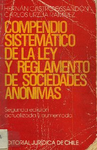 Imagen de la cubierta de Compendio sistem&aacute;tico de la ley y reglamento de sociedades an&oacute;nimas