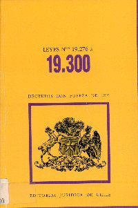 Imagen de la cubierta de Leyes N&ordm; 19.276 a 19.300